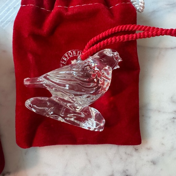 Waterford Crystal VTG Four Calling Birds 12 Days of Christmas Ornament - 1998 - Picture 3 of 4